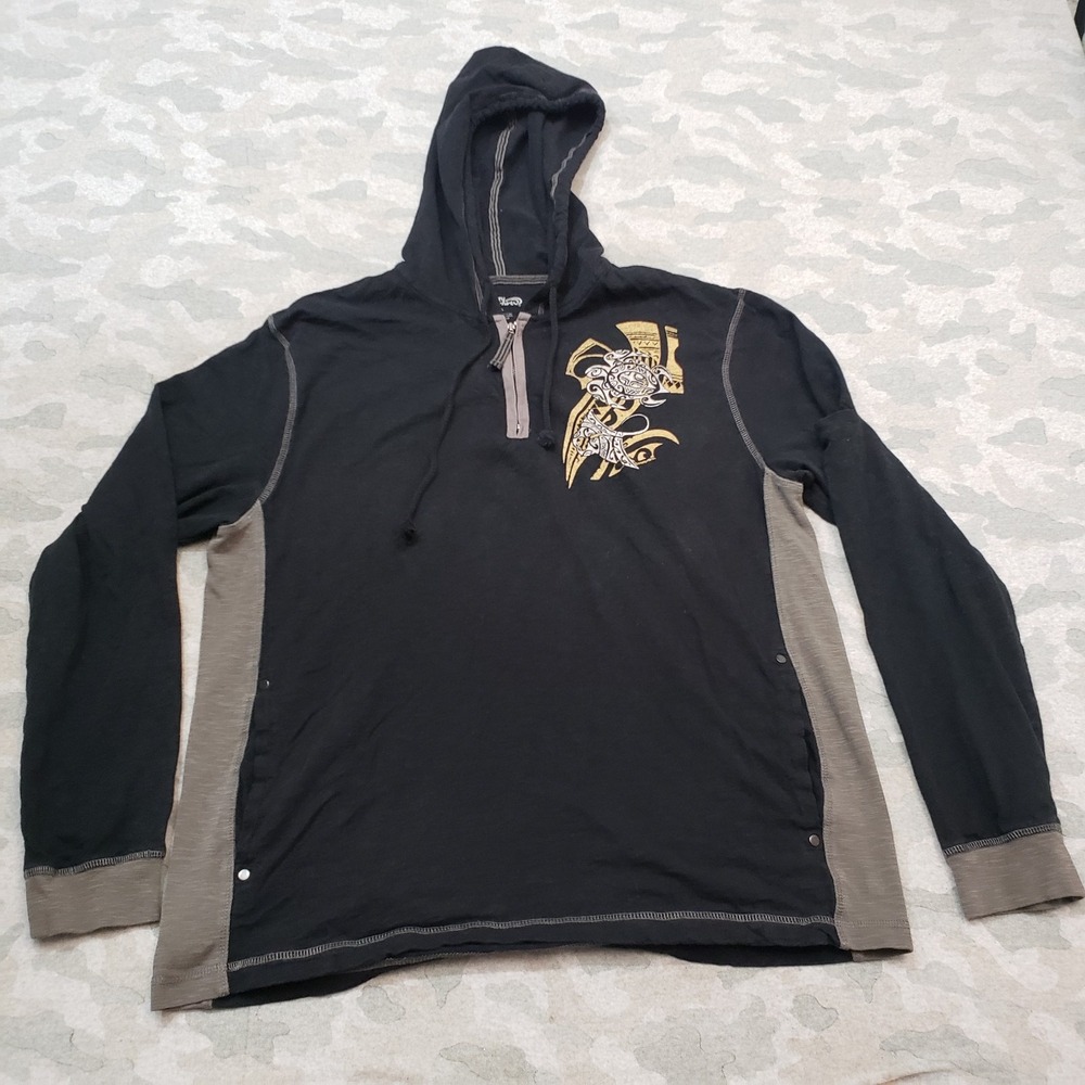 Crazy Shirts Mens XL Black Hoodie Long Sleeve